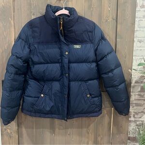 L.L. Bean Women's Navy Down Puffer Jacket